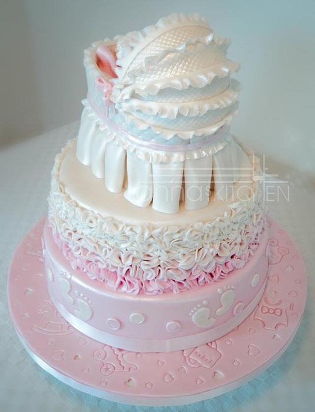 Daksha’s Naming Ceremony Cake ! Cake by Anna Mathew CakesDecor