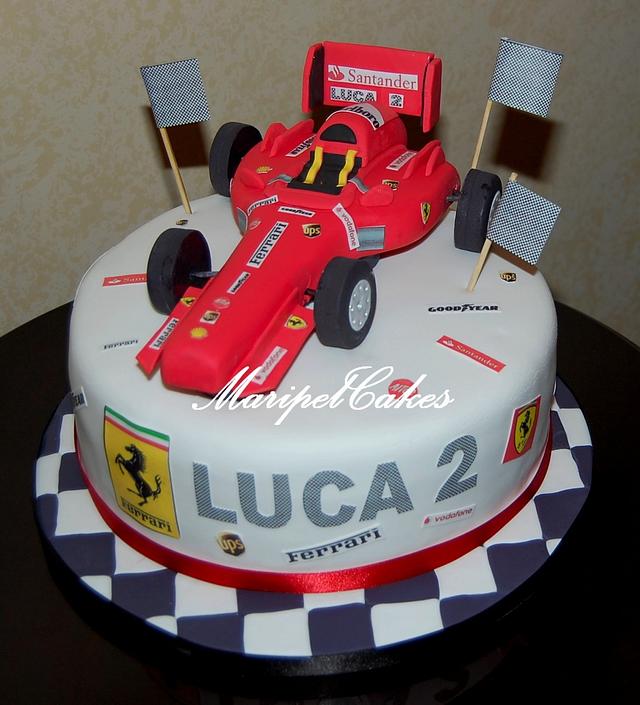 Cake Ferrari F1 - Decorated Cake by MaripelCakes - CakesDecor