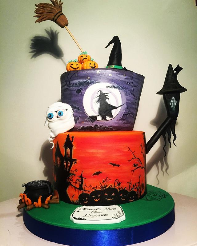 Hallowen cake - Decorated Cake by Tuba Fırat - CakesDecor