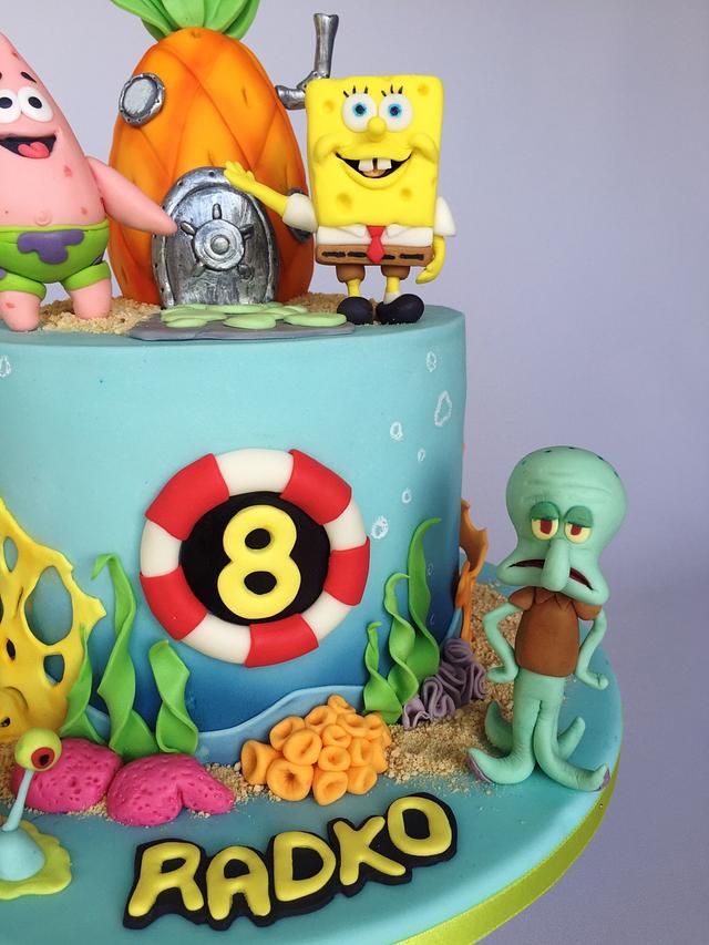 Spongebob birthday cake - Cake by Layla A - CakesDecor