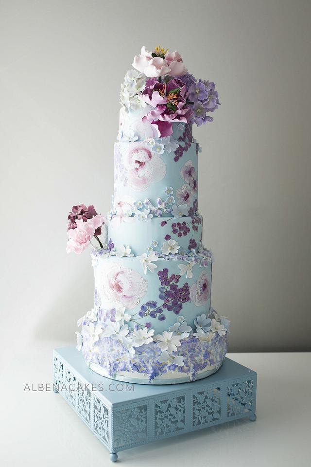 #7 Wedding Cake inspired by Enchanted Garden - Decorated - CakesDecor