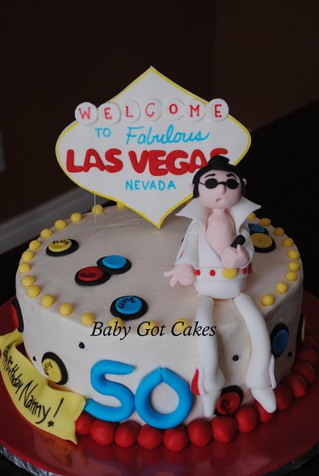�Viva Las Vegas� Elvis Cake Cake by Baby Got Cakes