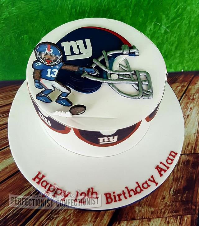 Alan - New York Giants Birthday Cake - Decorated Cake by - CakesDecor
