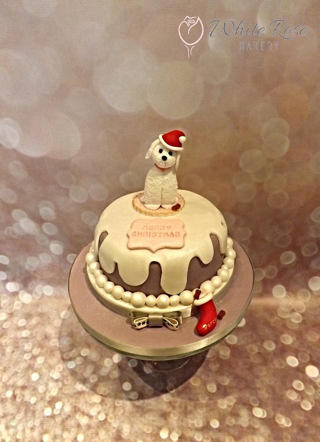 Dog 2025 christmas cake