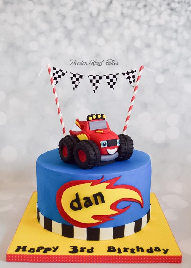 Blaze and the Monster Machines Cake by Wooden Heart