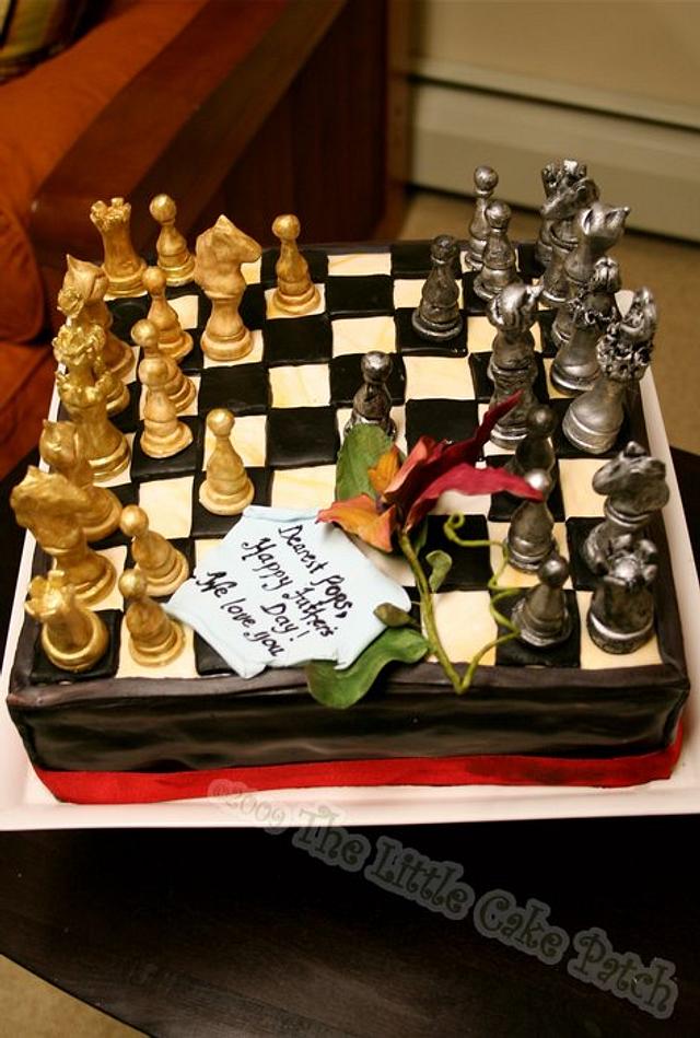 Fathers Day Chess Cake - Cake by Joanne Wieneke - CakesDecor