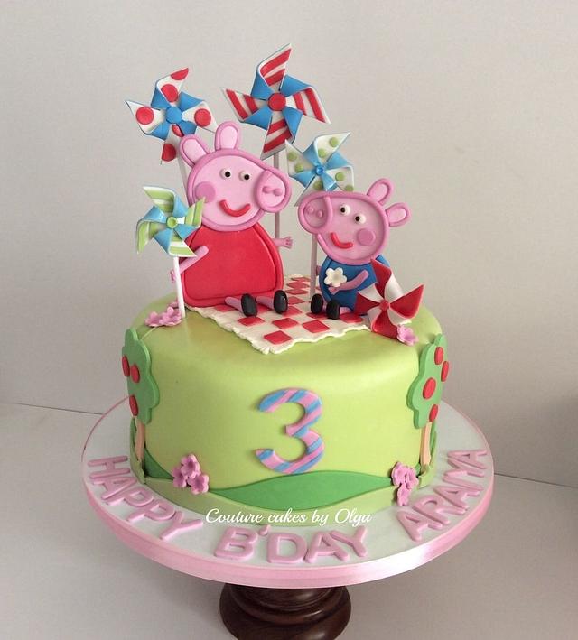 Peppa pig cake - Decorated Cake by Couture cakes by Olga - CakesDecor