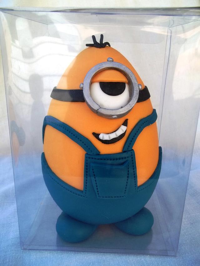 Minion easter egg - Decorated Cake by Mina's cakes and - CakesDecor