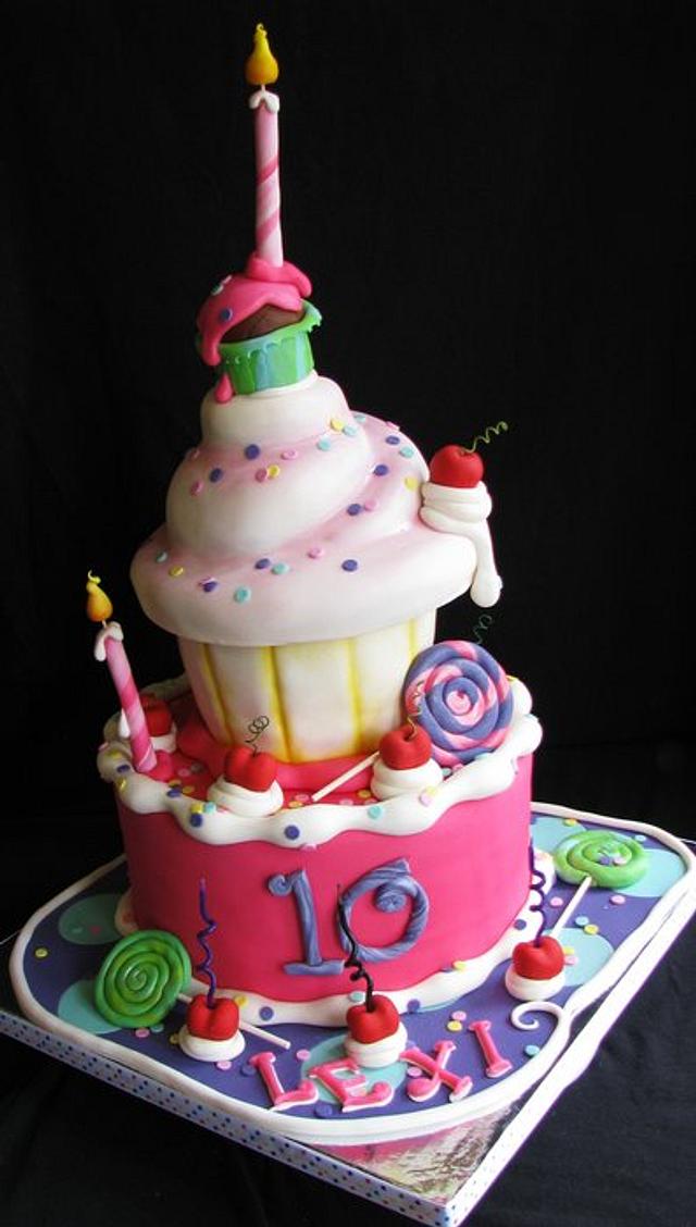 Whimsical Birthday Cake - Decorated Cake By Sarah - CakesDecor