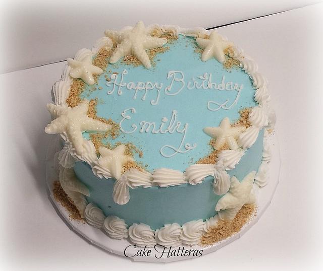 Starfish Birthday Cake 
