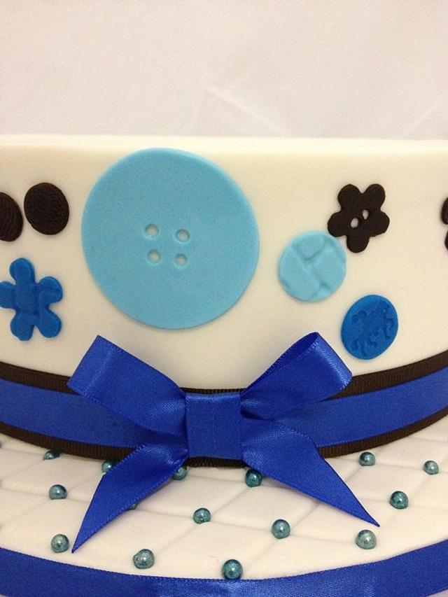 Button cake - Decorated Cake by Caked Goodness - CakesDecor