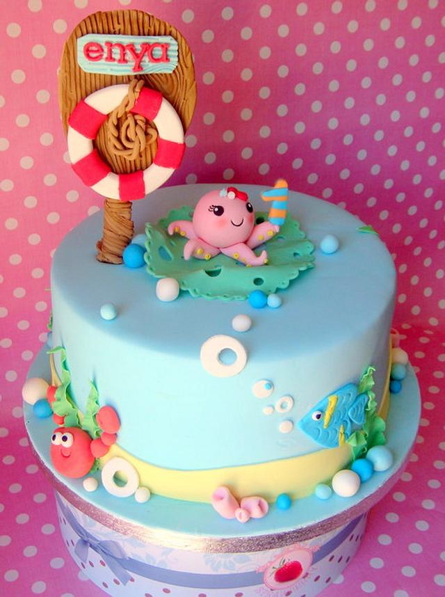 Under The Sea Theme Cake Cake By Apple Cakesdecor