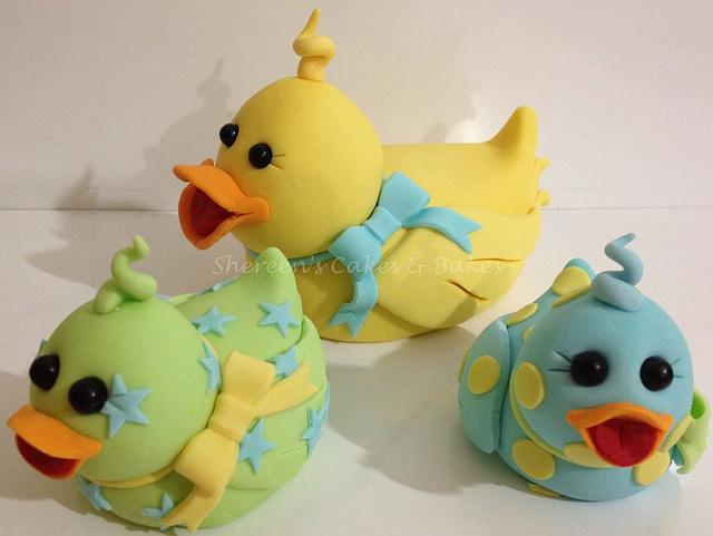 Duck Baby Shower Cake - Cake by Shereen - CakesDecor