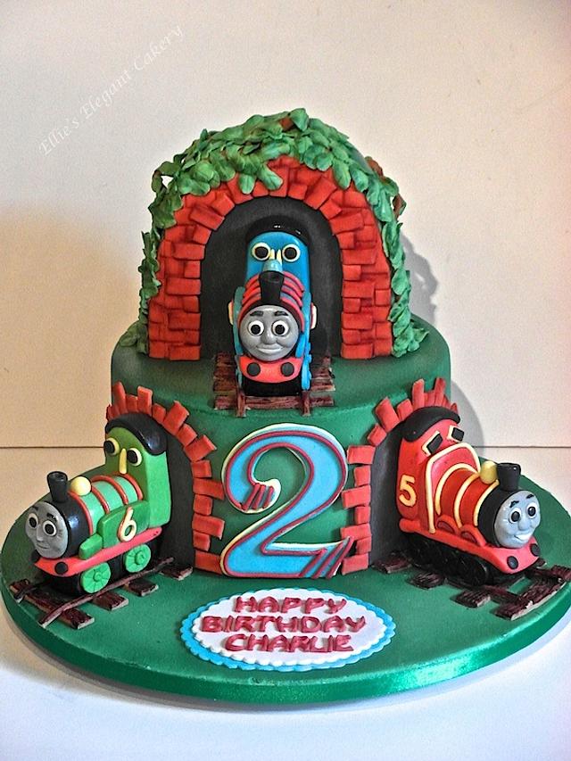 Thomas and friends x - Decorated Cake by Ellie @ Ellie's - CakesDecor