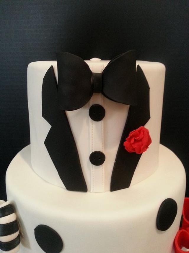 Tuxedo Birthday Cake Cake by Tomyka CakesDecor