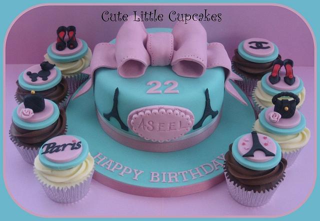 21st Birthday Cake & Cupcakes, Heidi Stone