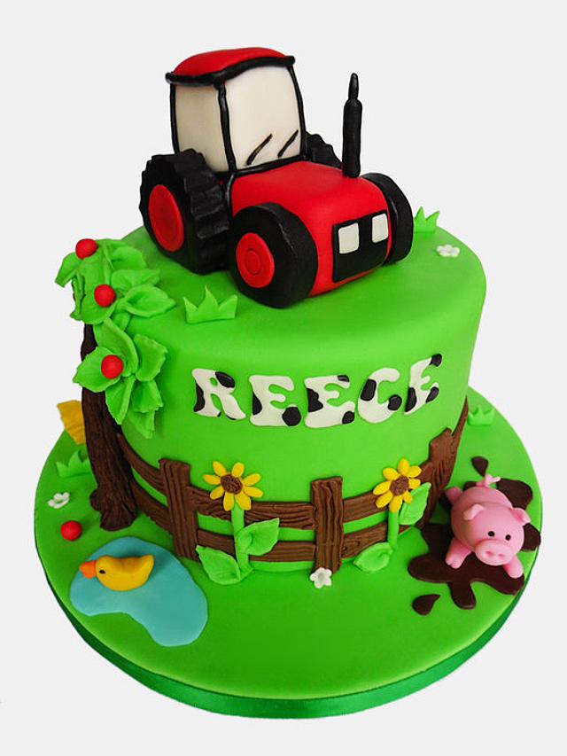 John Deere Tractor Cake Topper Tutorial - YouTube
