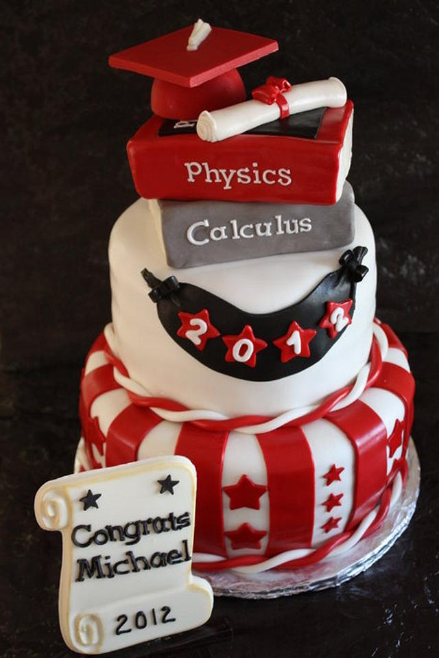 High School Graduation Cake - Cake by Pam and Nina's - CakesDecor