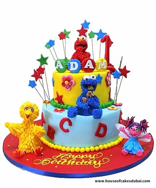 Sesame street cake - Decorated Cake by House of Cakes - CakesDecor