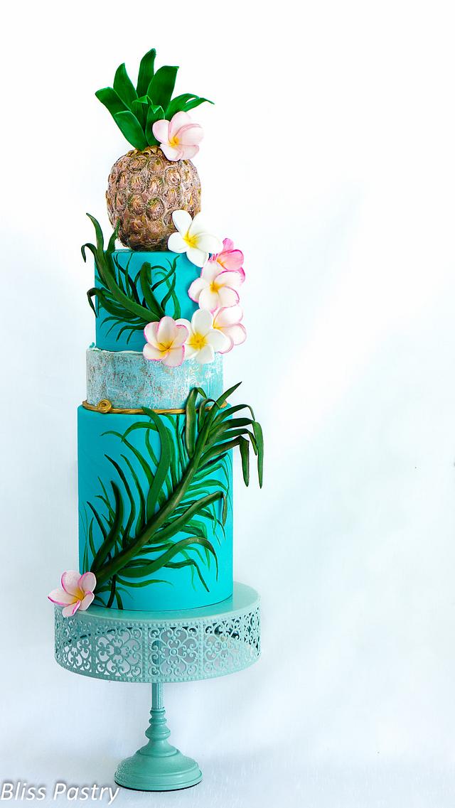 Hawaii Cake - Decorated Cake by Bliss Pastry - CakesDecor