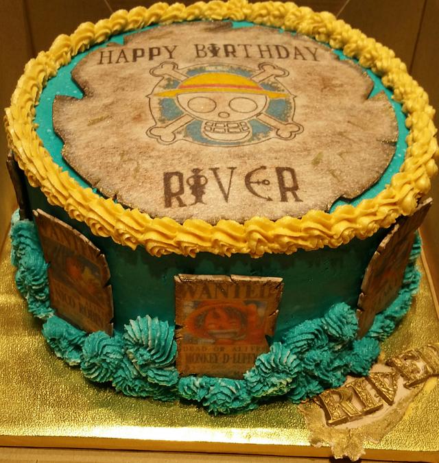 Anime "One Piece Pirates" birthday cake - Cake by - CakesDecor