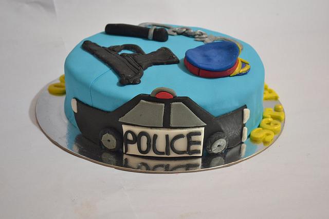 Police Birthday Cake - Etsy