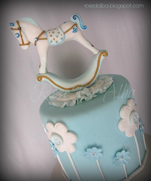 Rocking horse cake Cake by Rose D' Alba cake designer