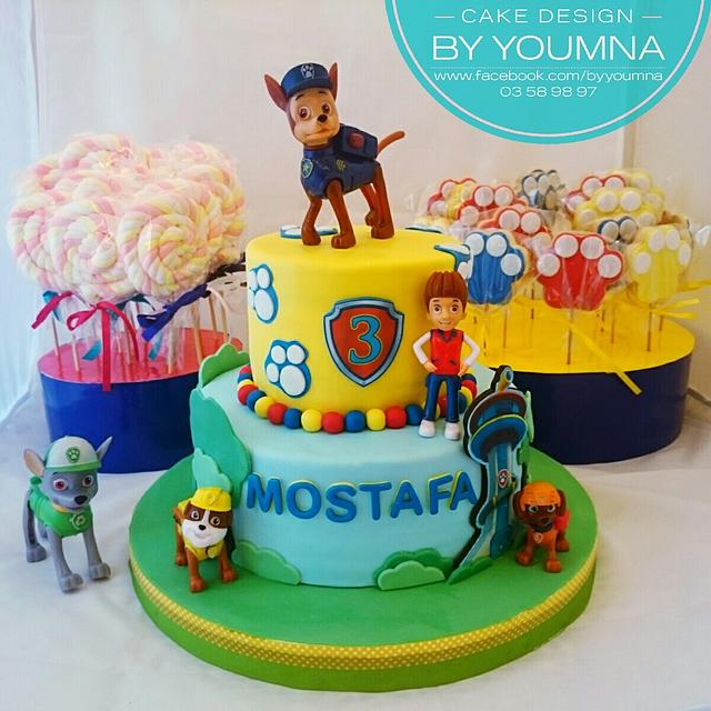 Paw patrol - Decorated Cake by Cake design by youmna - CakesDecor