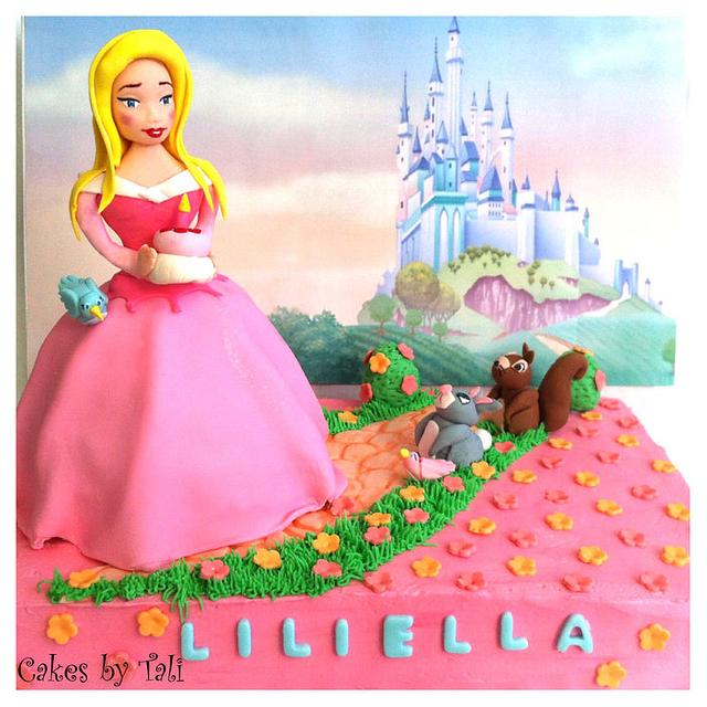 Aurora Sleeping Beauty Cake Decorated Cake By Tali Cakesdecor