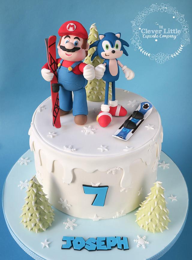 Mario Sonic At The Olympic Games Cake By Amanda S Cakesdecor