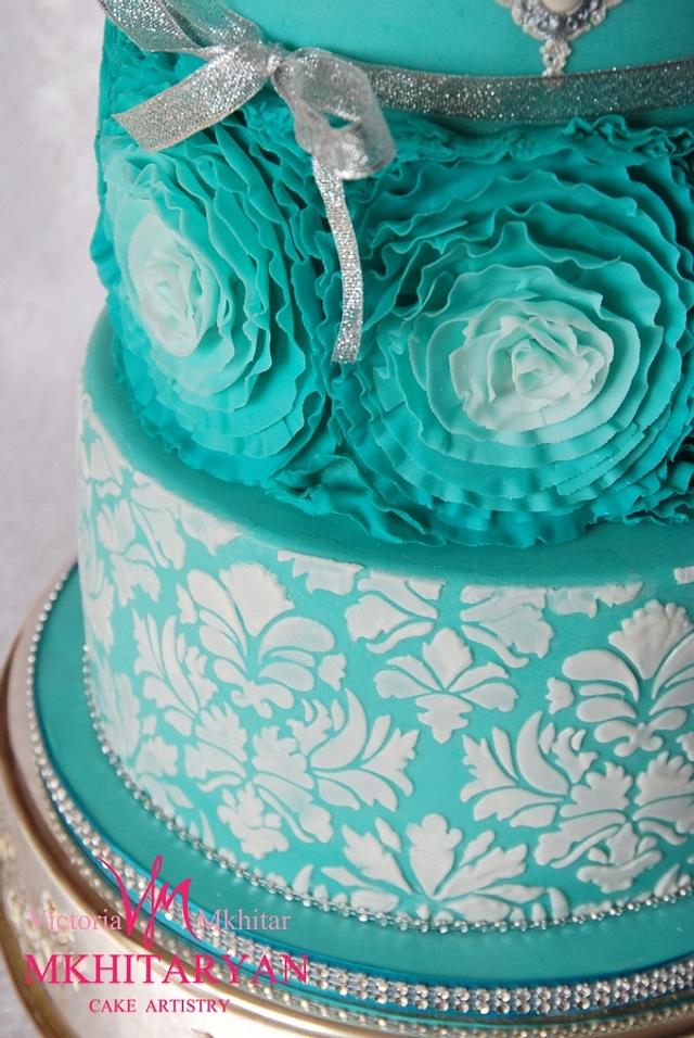 Tiffany wedding cake - Cake by Art Cakes Prague - CakesDecor