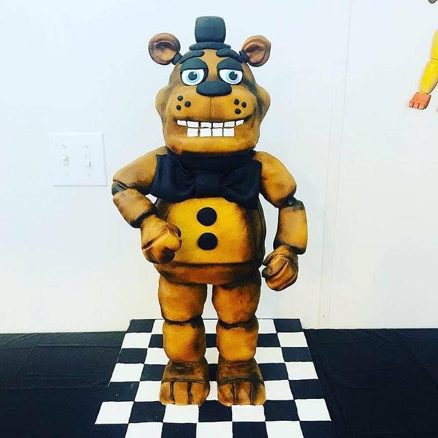 3D Golden Freddy Five Nights at Freddy's Fondant Topper 