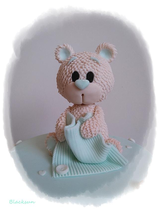 christening teddy bear