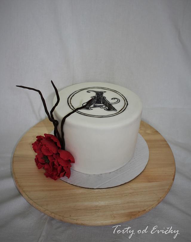 Birthday cake with logo