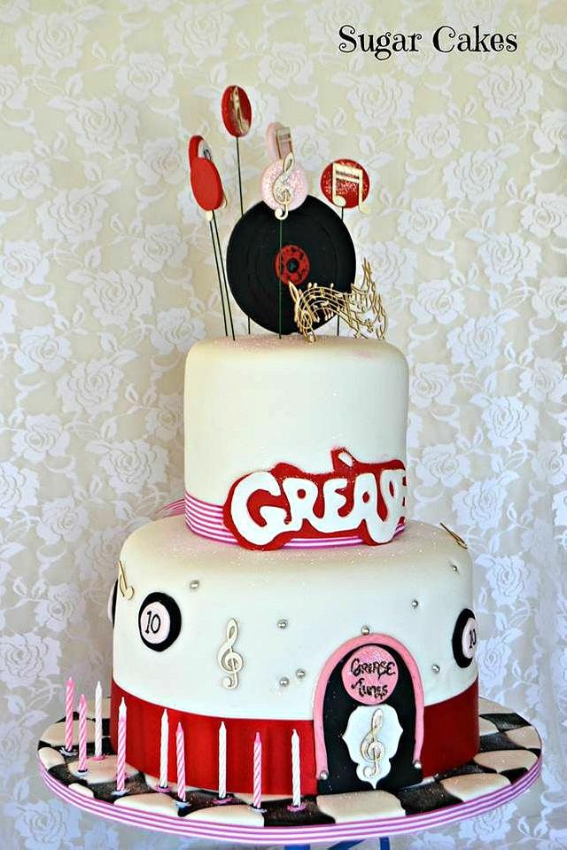 Grease Birthday Cake