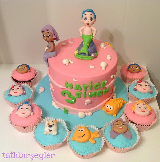 10inch plus 6inch Bubble Guppies Cake | Shalini's Cakes