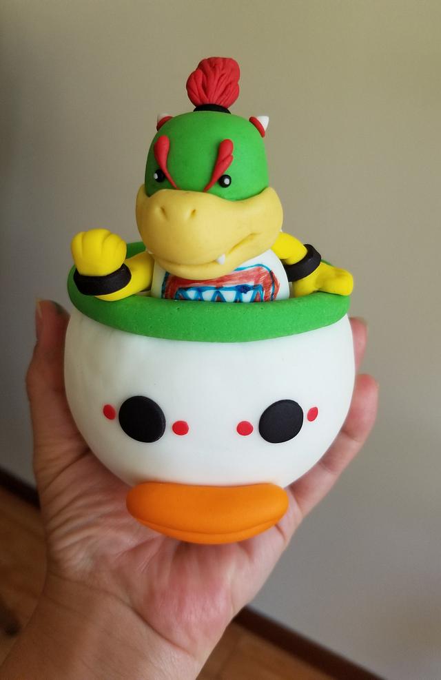 Bowser Jr cake topper! Decorated Cake by Jenn Szebeledy CakesDecor