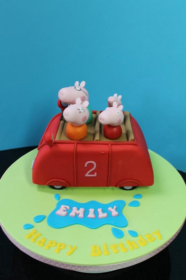 Peppa Pig Car Cake By Delights By Design Cakesdecor