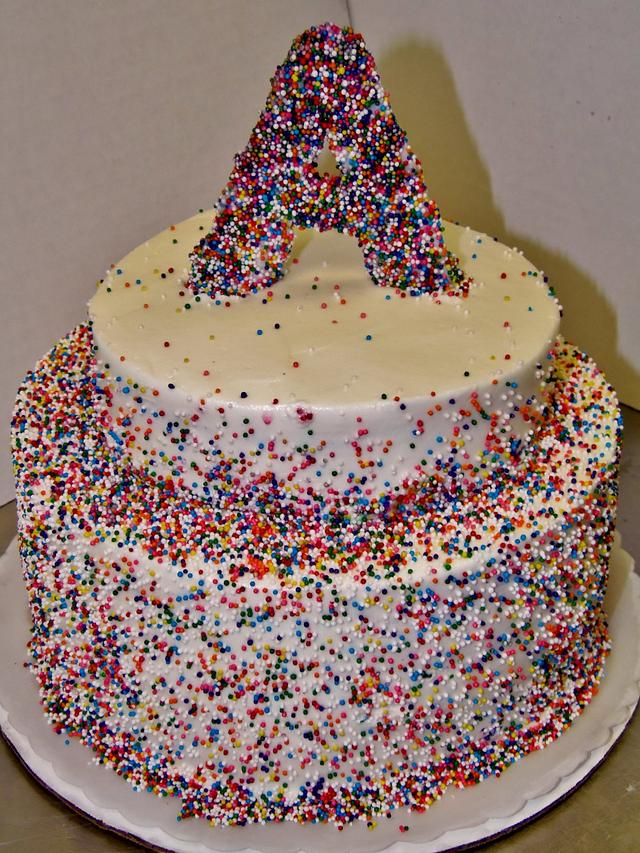 Buttercream Sprinkle birthday cake Cake by Nancys CakesDecor