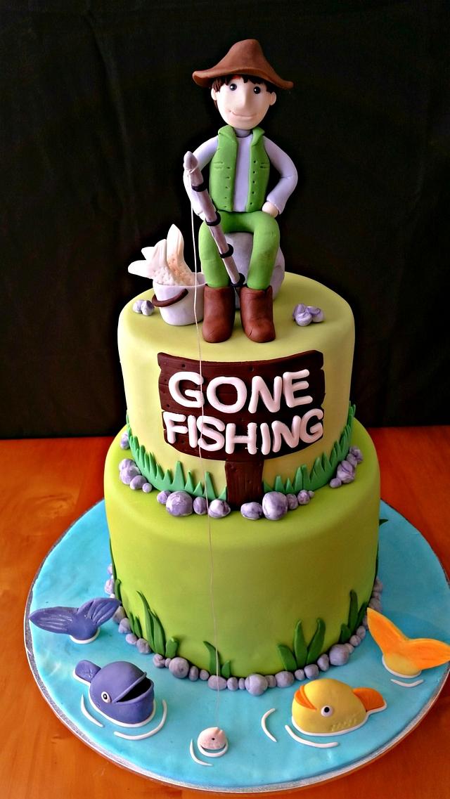 Fishing Themed Cake - Cake by Love for Sweets - CakesDecor