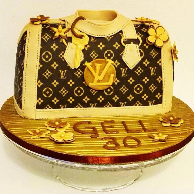 Louis Vuitton Purse Cake - Decorated Cake by Mojo3799 - CakesDecor
