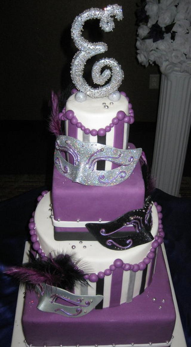 Masquerade birthday cake - Cake by sking - CakesDecor