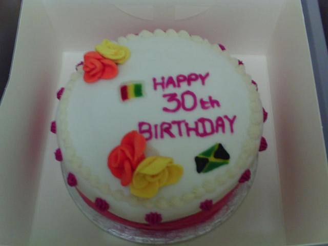 30th Birthday Cake With Jamaican Flag Cake By Lin Cakesdecor