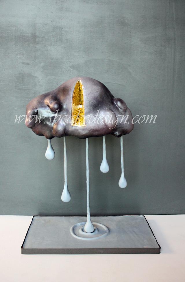 Rain Cloud Cake - Cake by Shannon Bond Cake Design - CakesDecor