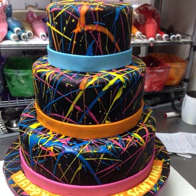 Colour Splash - Decorated Cake By Mstreatz - Cakesdecor