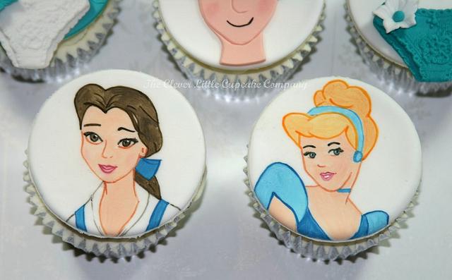 Hand Painted Disney Princess Cupcakes