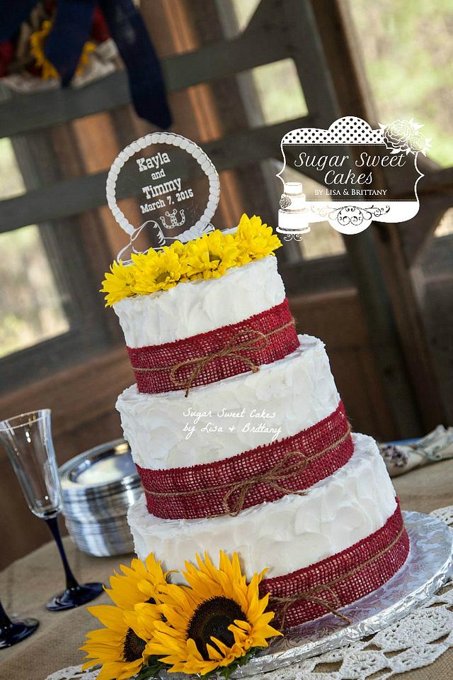 Country Western Wedding Cake By Sugar Sweet Cakes Cakesdecor