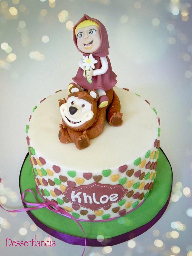 Masha and the Bear Cake - Decorated Cake by Dessertlandia - CakesDecor