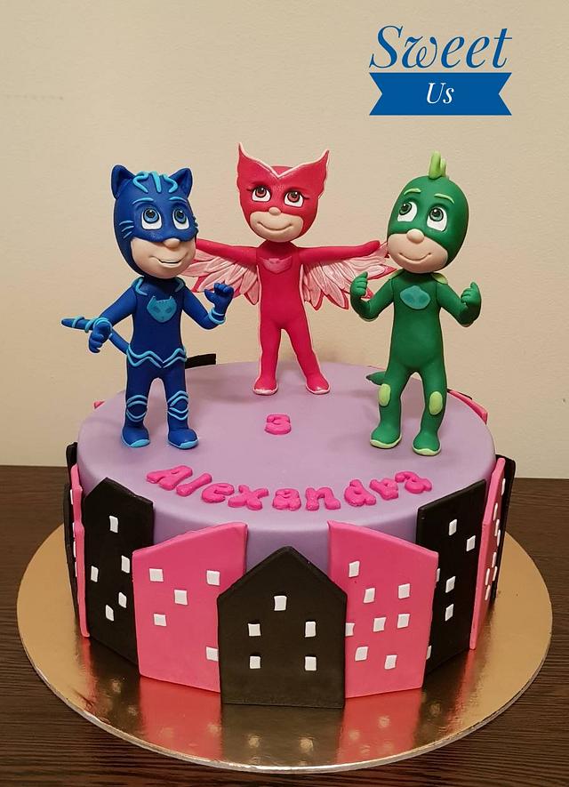 PJ Mask cake - Cake by Gabriela Doroghy - CakesDecor