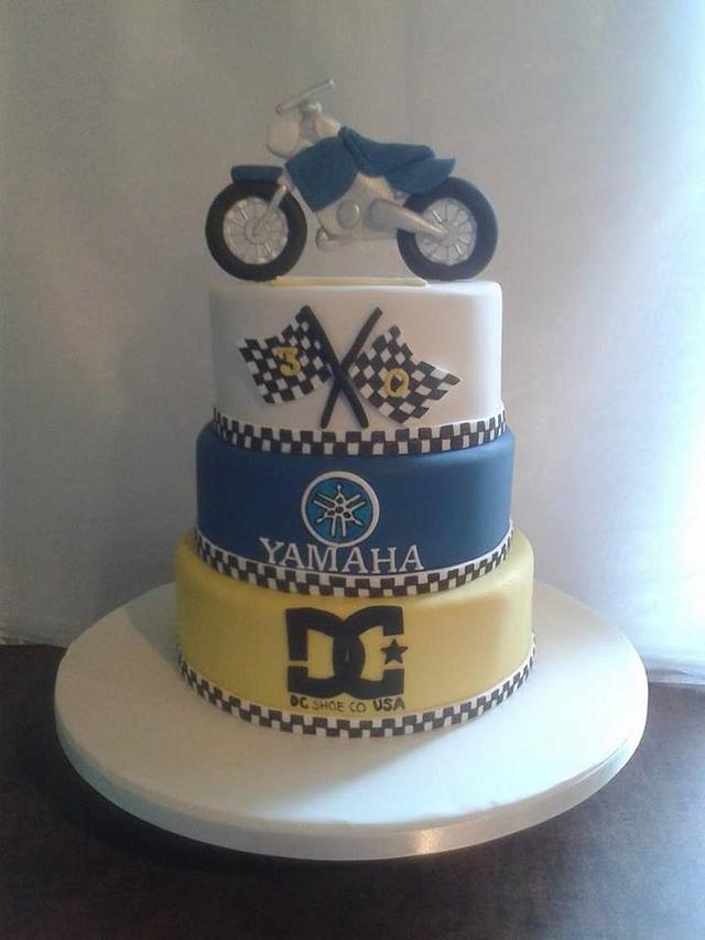 Yamaha Motocross Cake Cake By Mandy Cakesdecor